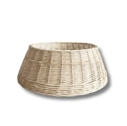 Wiklinowa osłonka pod choinkę kremowa (ecru) 70cm
